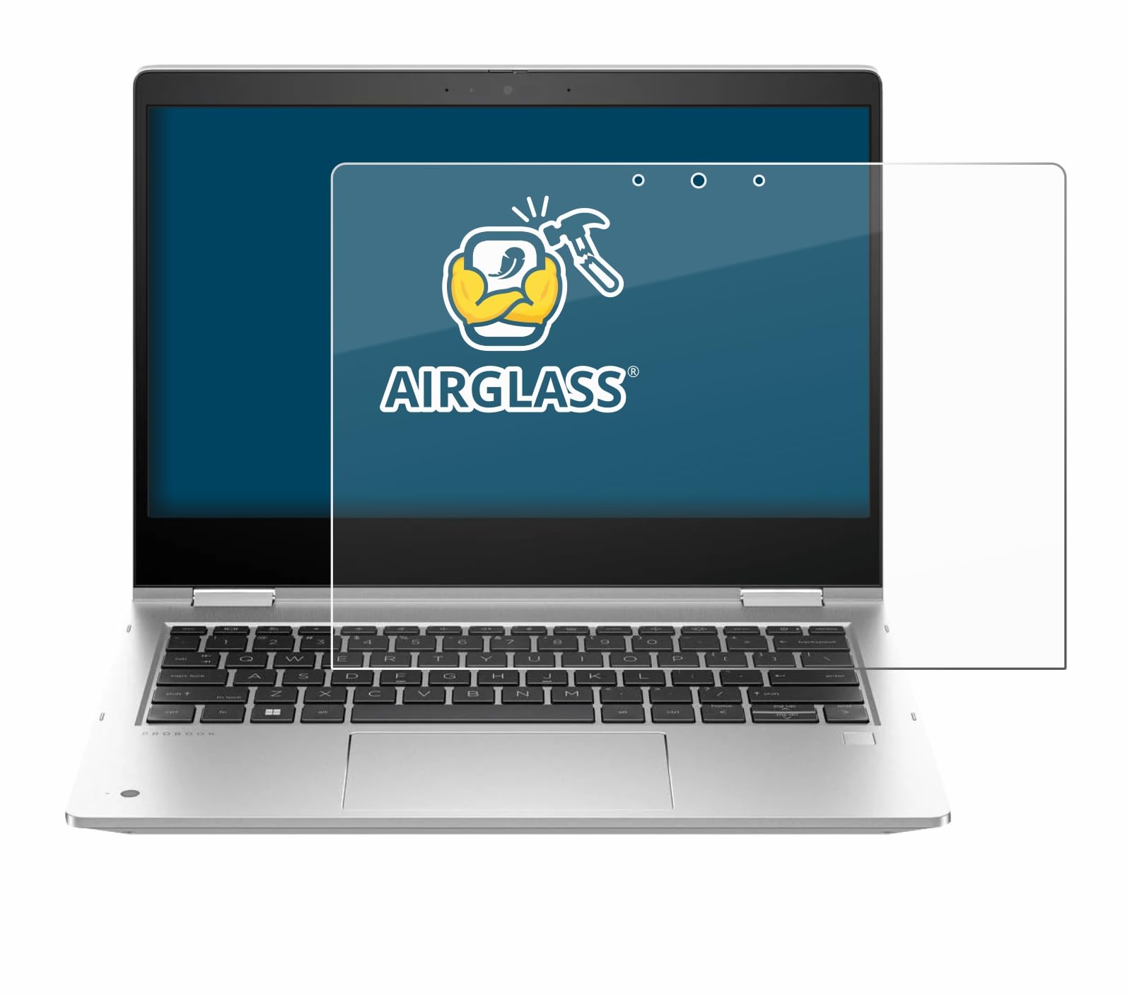 BROTECT Schutzglas für HP ProBook x360 435 G10 Schutzfolie Panzer Folie Glas[Extrem Kratzfest 9H, Anti-Fingerprint, Ultra-Transparent]