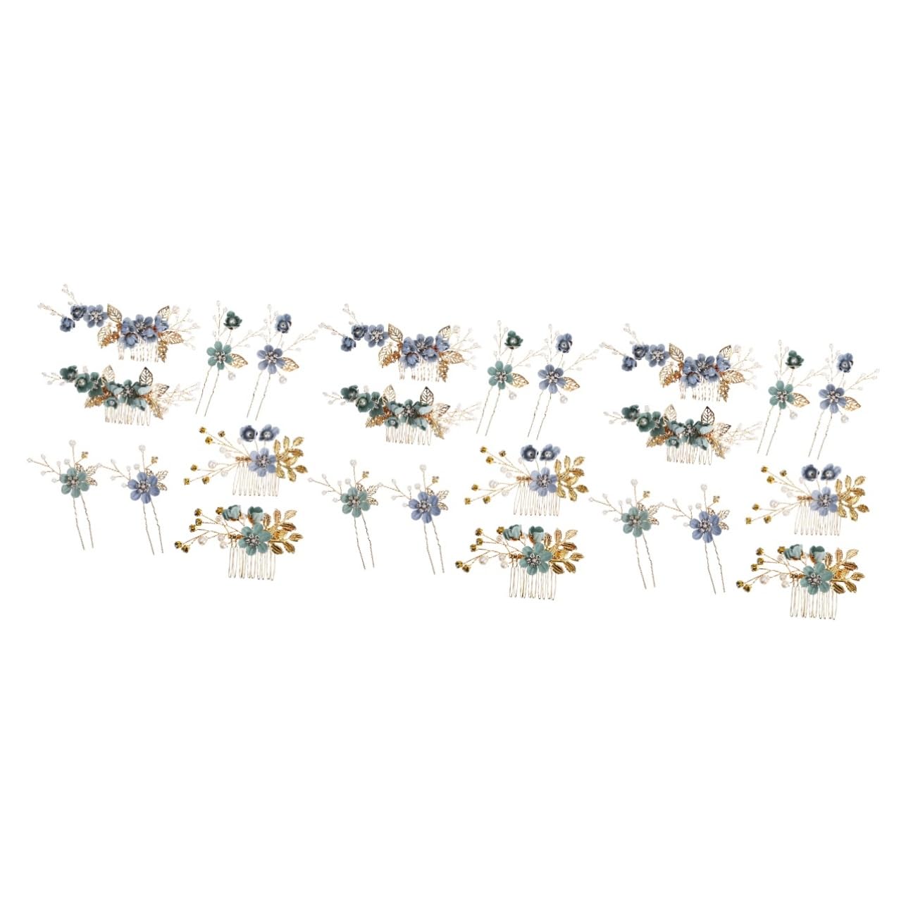 Didiseaon 6 Ensembles Épingle à cheveux pinces cheveu hairpin barbir accessoires de cheveux de demoiselle d'honneur casque de mariée peigne pince à cheveux accessoires de cheveux de fleurs