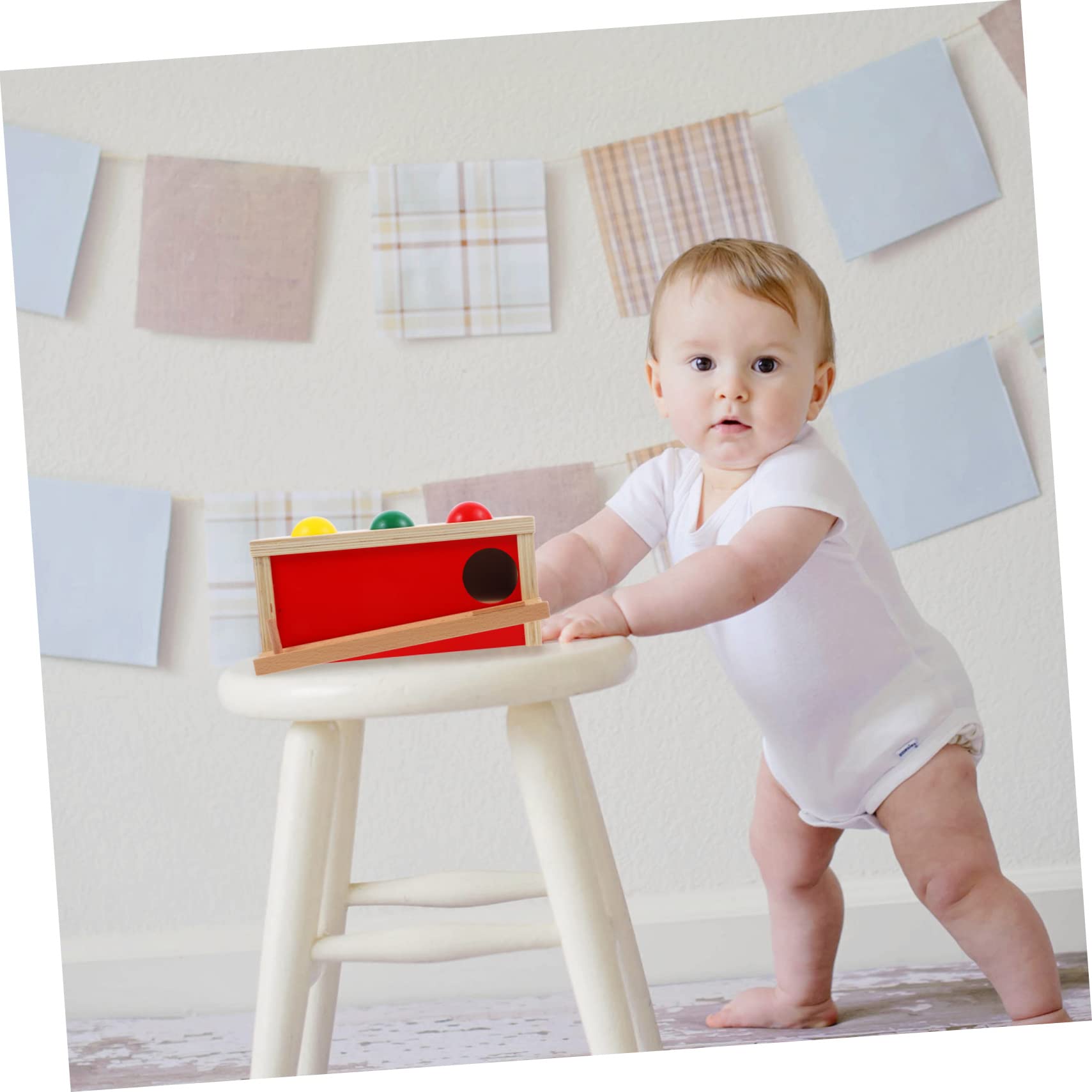 Supvox Motorik Spielzeug für Kleinkinder 12-18 Monate der Feinmotorik und Gehirnentwicklung Montessori Kugelfallbox als Lernspielzeug für Babys