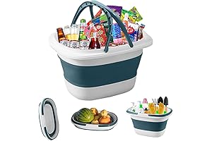 Collapsible Large Plastic Basin with Handle