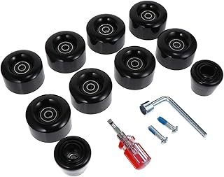 BIUDECO 1 Conjunto De Rolo Pu Rodas Longboard Roda Longboard Acessórios De Patinação Rolamento De Skate De Gelo Rodas Simples Skate Rodas De Patinação Não Luminosas