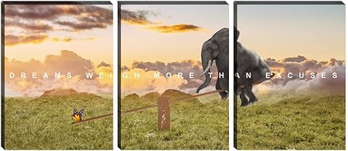 Miniatura 27 de Arte de pared motivacional para oficina, lienzo inspirador, arte de pared, póster de ajetreo, impresión de cita de empresario, pintura de pared, 3