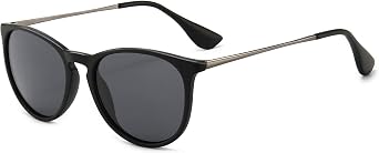 SUNGAIT Half Frame Retro Sunglasses + Vintage Round Style