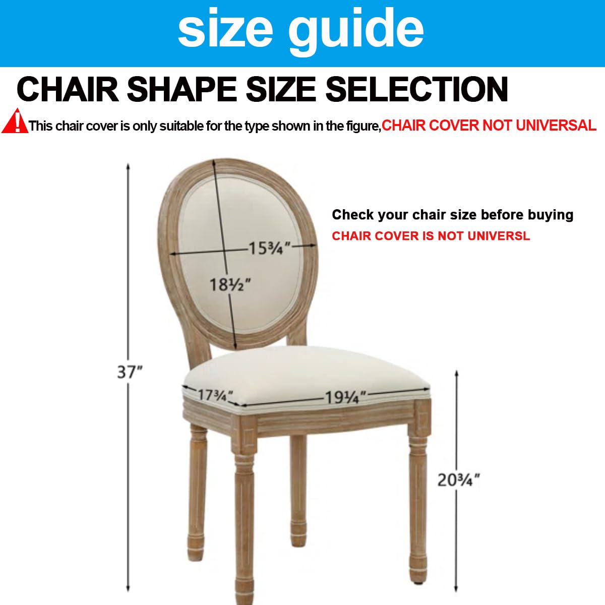 XGANGM Set of 4/2 Dining Chairs Slipcovers with Round Back Dining Room Chairs Covers Without Arms Solid Wood Legs Modern Oval Side Chairs for Kitchen/Bedroom/Dining Room,Color h,4PCS