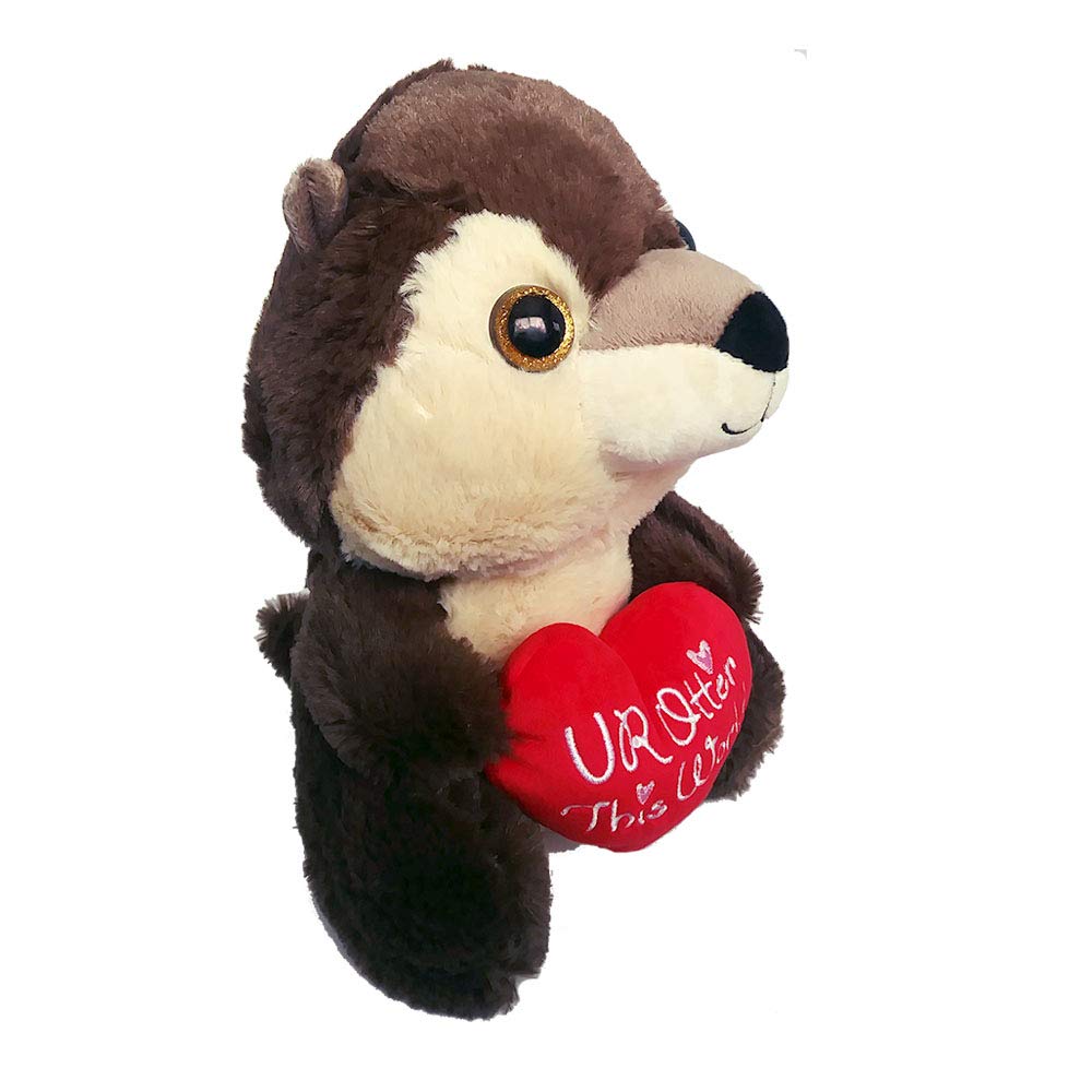 valentine's day stuffed otter