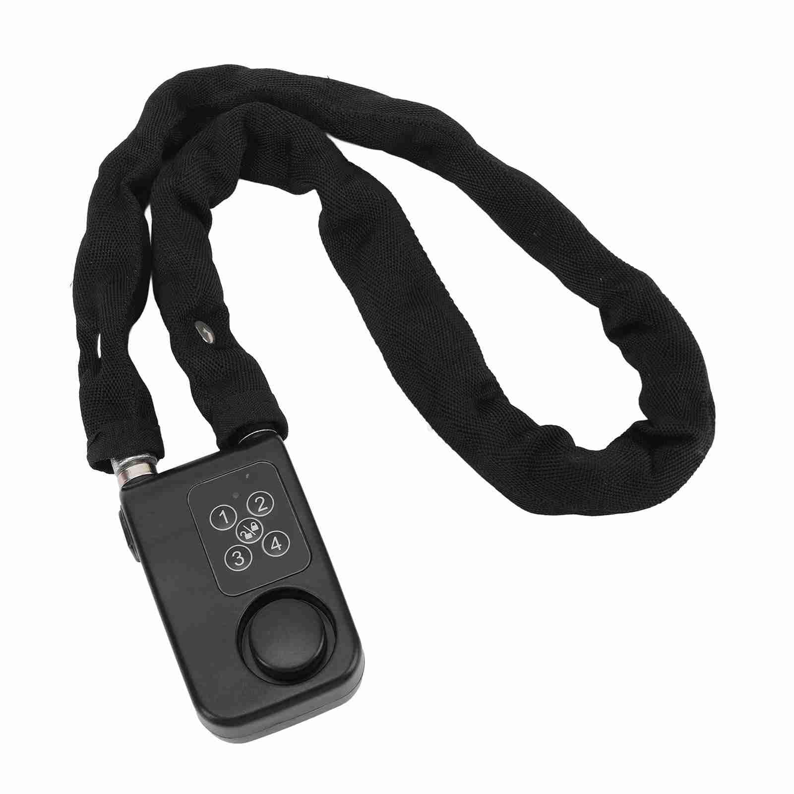 Yctze Lucchetto Digitale per Moto Antifurto con Allarme a Vibrazione da 110 DB e Accesso Senza Chiave, Blocco di Sicurezza con Password per Bagagli e Porte (BLACK)