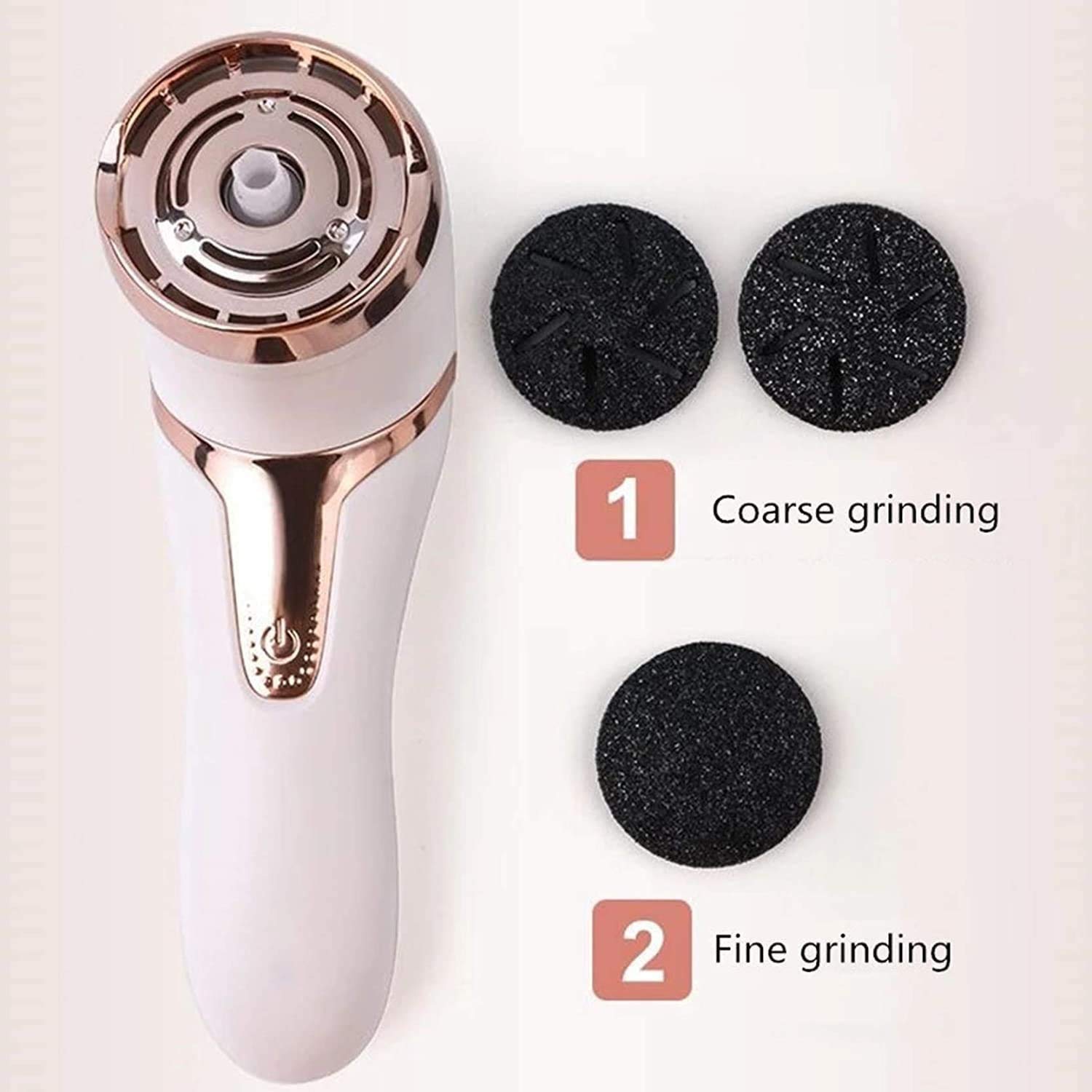 Kit de removedor de Callos eléctricos, removedos Recargables 3 Cabezas de molienda, Fila de pies Impermeables portátiles, Herramientas de pedicura Profesional, Cuidado de pies para Muertos, Piel
