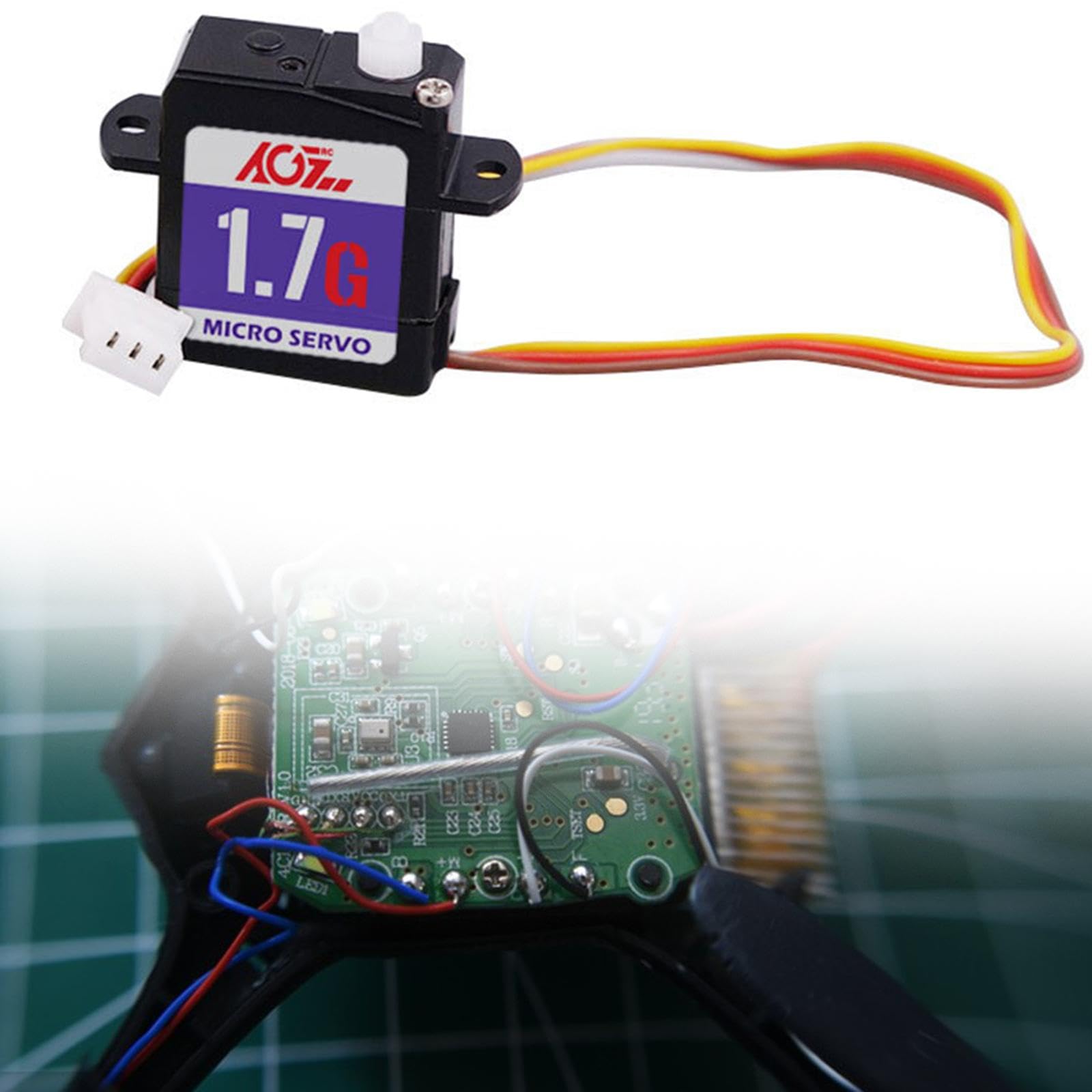 Gralara RC Car Lenkgetriebe Servo 1,7G Niederspannung Ersatzteile Digitales Servo