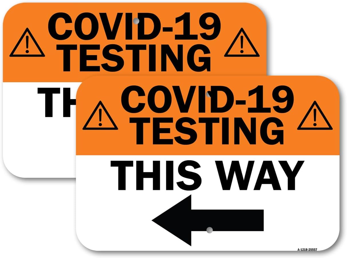 (2 Pack) Shelter in Place | 12" X 18" Heavy-Gauge Aluminum Sign | Rust Free Aluminum, Weather Resistant, Waterproof, Fade Resistant, 2 Pre-drilled Holes