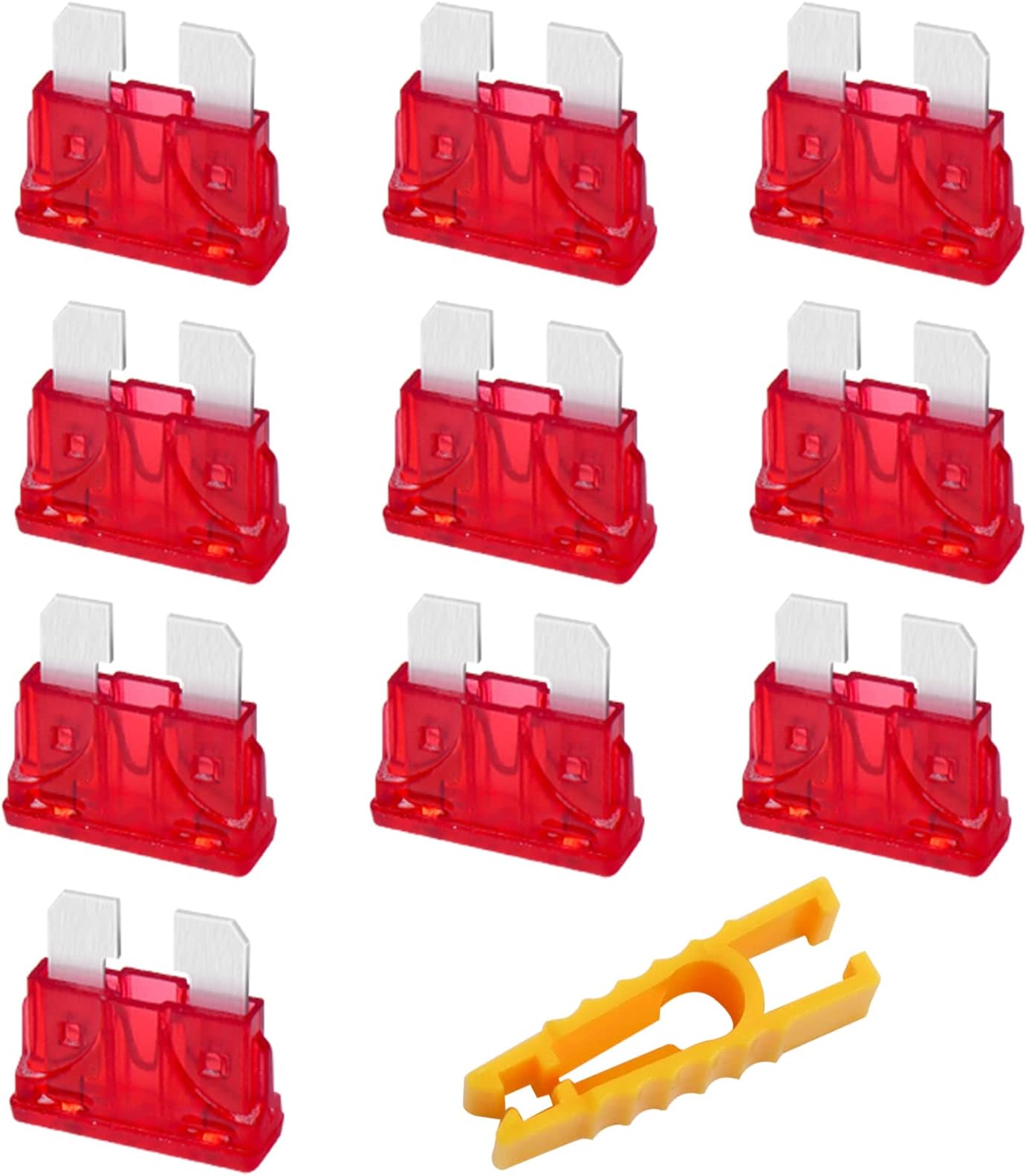 PCA CAR BLADE FUSE 10A 10 AMP RED AUTO FUSES caravan Amazon.co.uk