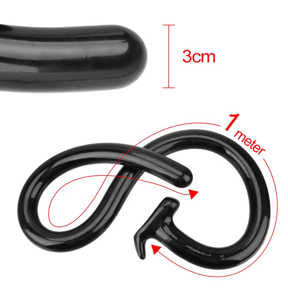 iTimo 1M Long Butt Plug Silicone Sex Toy pour Femmes et Hommes (Noir) :  Amazon.fr: Hygine et Sant