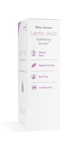 Miniatura 4 de Hyalogic Suero de ácido láctico al 10% para la cara con ácido hialurónico y aceites esenciales, exfoliante facial no abrasivo, para una piel más