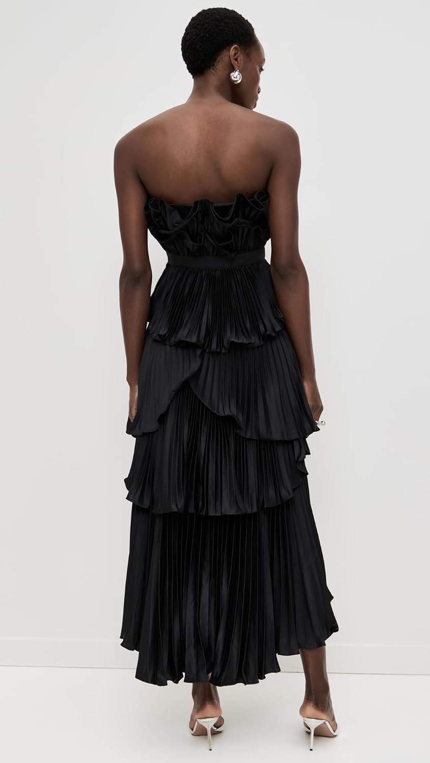 AMUR Women's Judah Scallop Pleated Dress - Image 3