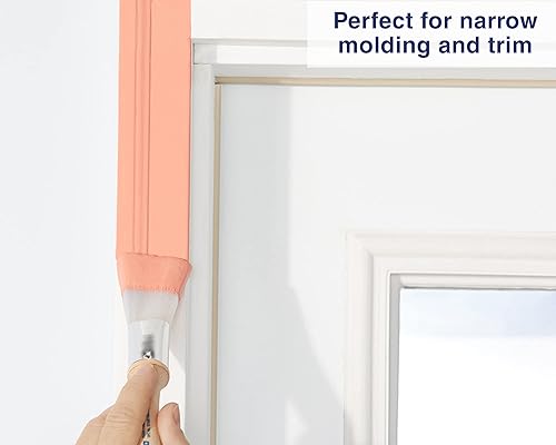 Miniatura 11 de Zibra Pincel redondo para superficies curvas y detalles ornamentados, 1 pulgada, blanco, grado profesional