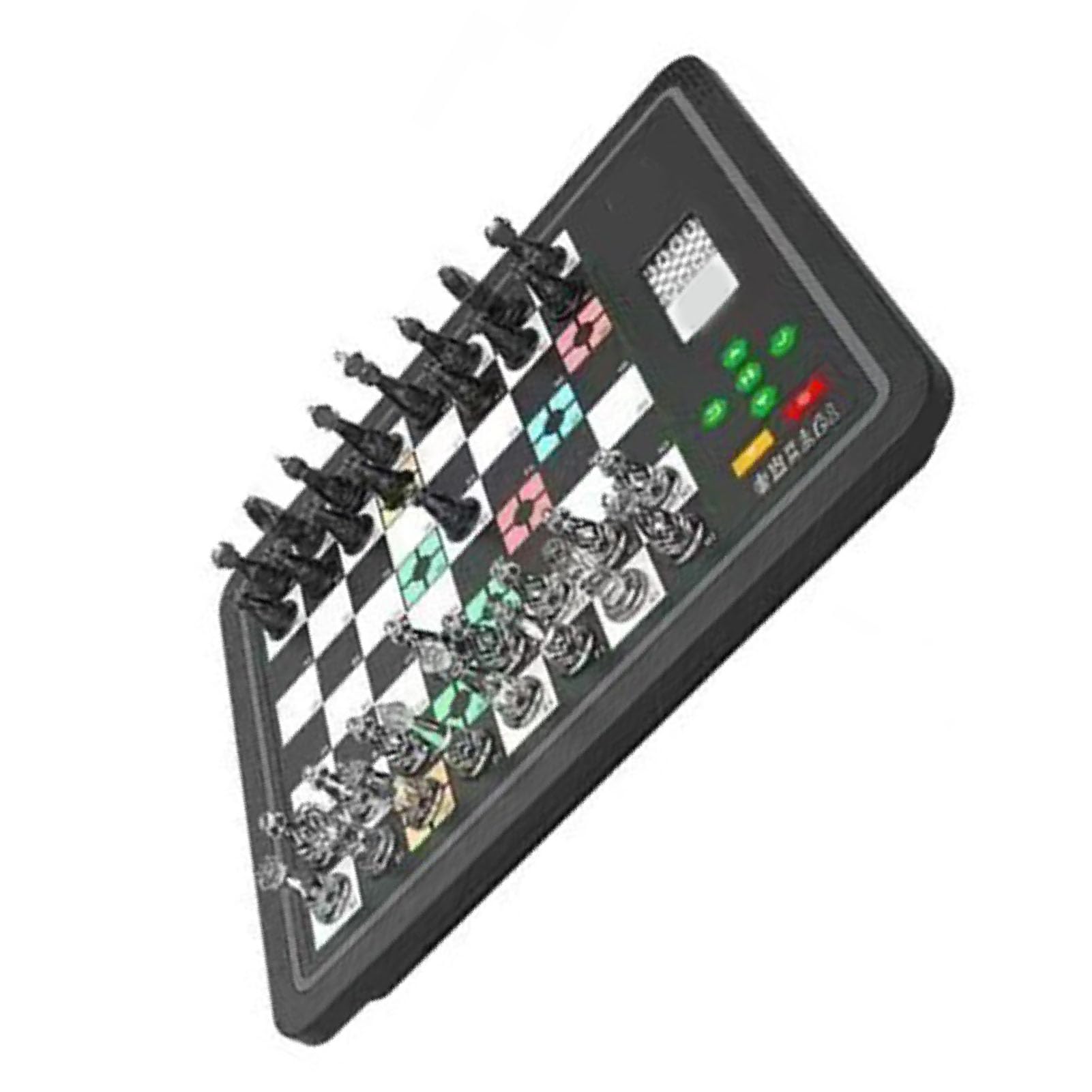 Elektronisches Schach, Computer-Schachbrett mit KI-Gegner, Elektronisches Schachspiel, 3 Spielmodi, Magnetisches Computer-Schachspiel, Computer-Schachspiel, Elektronisches (Black)