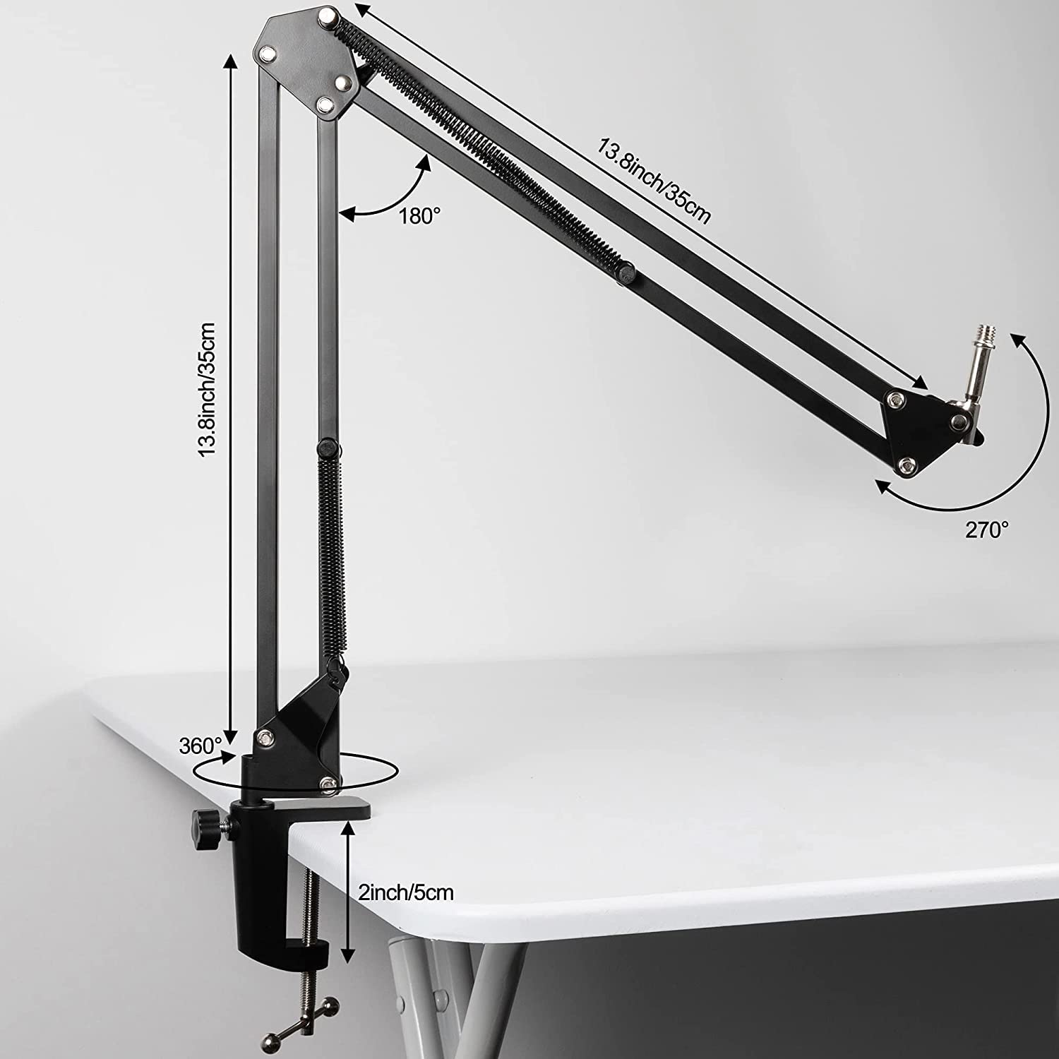 Microfono a Condensatore USB Professionale di Registrazione per Computer Cellulari PC da Studio con Supporto da Tavolo Filtro Antipop