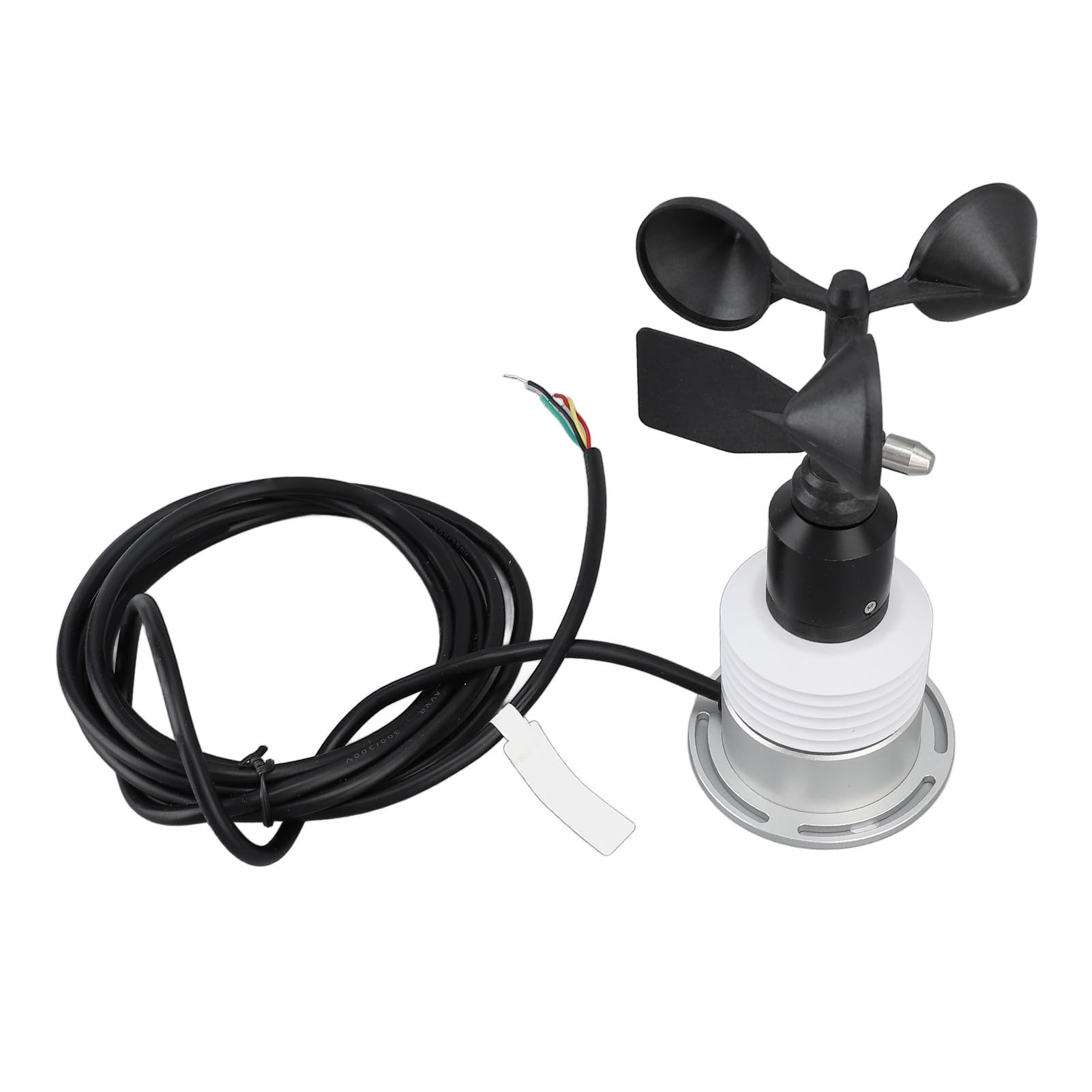 HEEPDD Sensore Anemometro per Misuratore Meteorologico, velocità e Direzione del Cablato 5 in 1, Alta Precisione per Meteorologia e Monitoraggio Ambientale, Strumenti da Giardinaggio