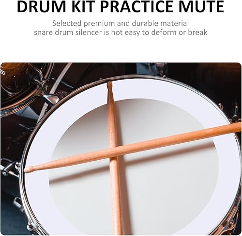 Miniatura 5 de Anillo de silenciador de tambor, silenciador de tambor, silenciadores de tambor, accesorios de percusión de tambor, almohadillas transparentes para