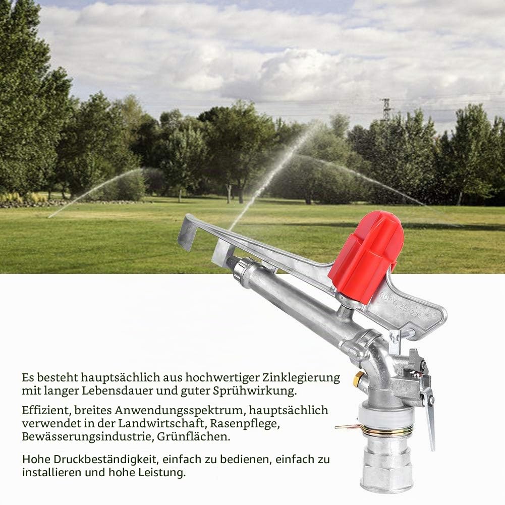 Rasensprenger Rasen Airbrush, Schwenkarmsprinkler mit Innengewinde, Bewässerungszubehör, Für Die Sprinklerbewässerung von Rasenflächen, Parks, Sportplätzen Und Autobahnen