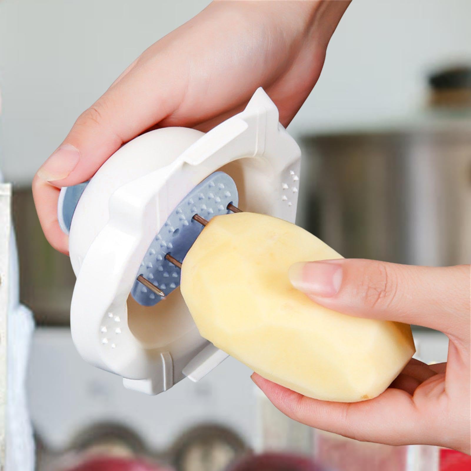 Protector de dedos para cortador de verduras, soporte de seguridad para mandolina