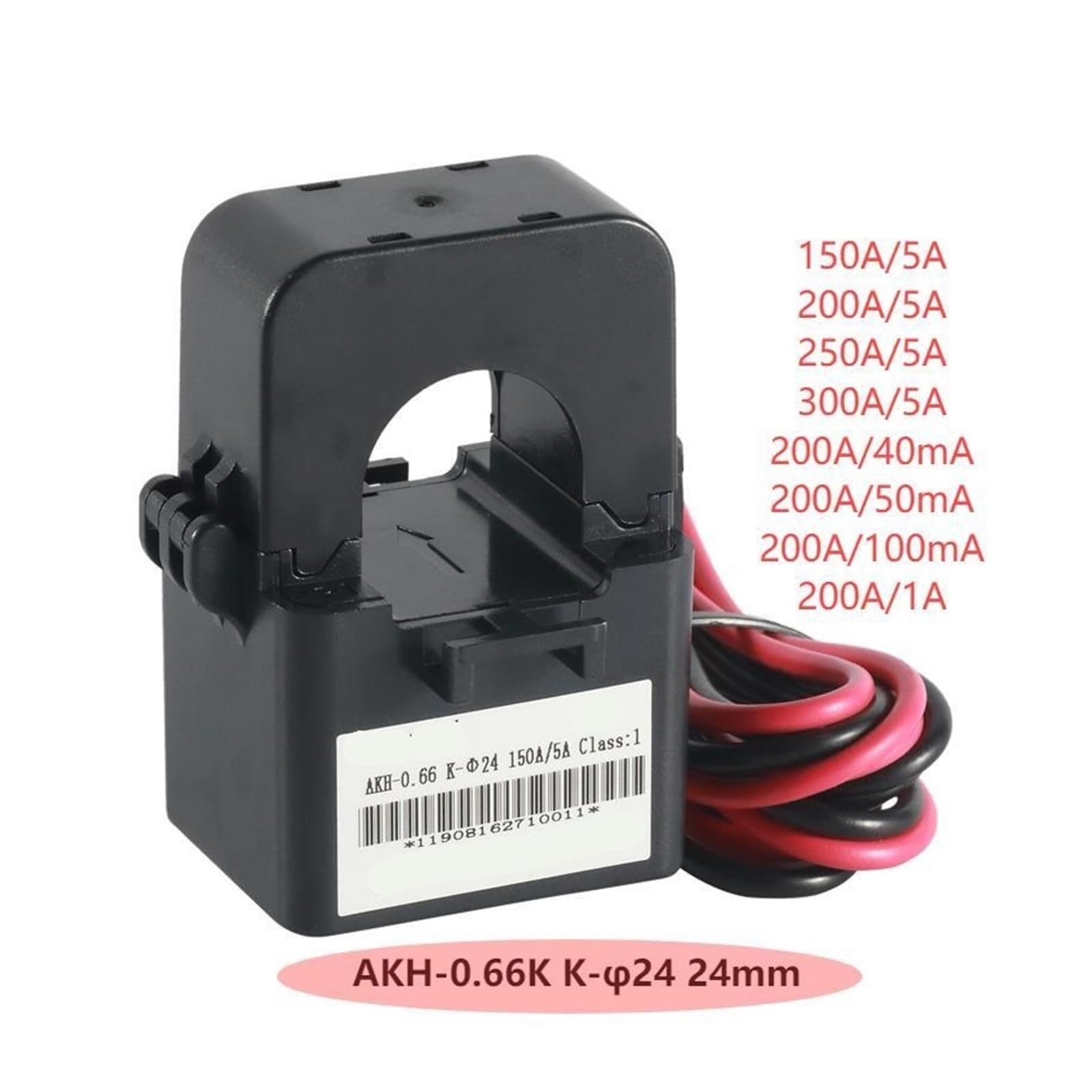 Sensor de transformador de corriente de núcleo micro dividido AC 100A