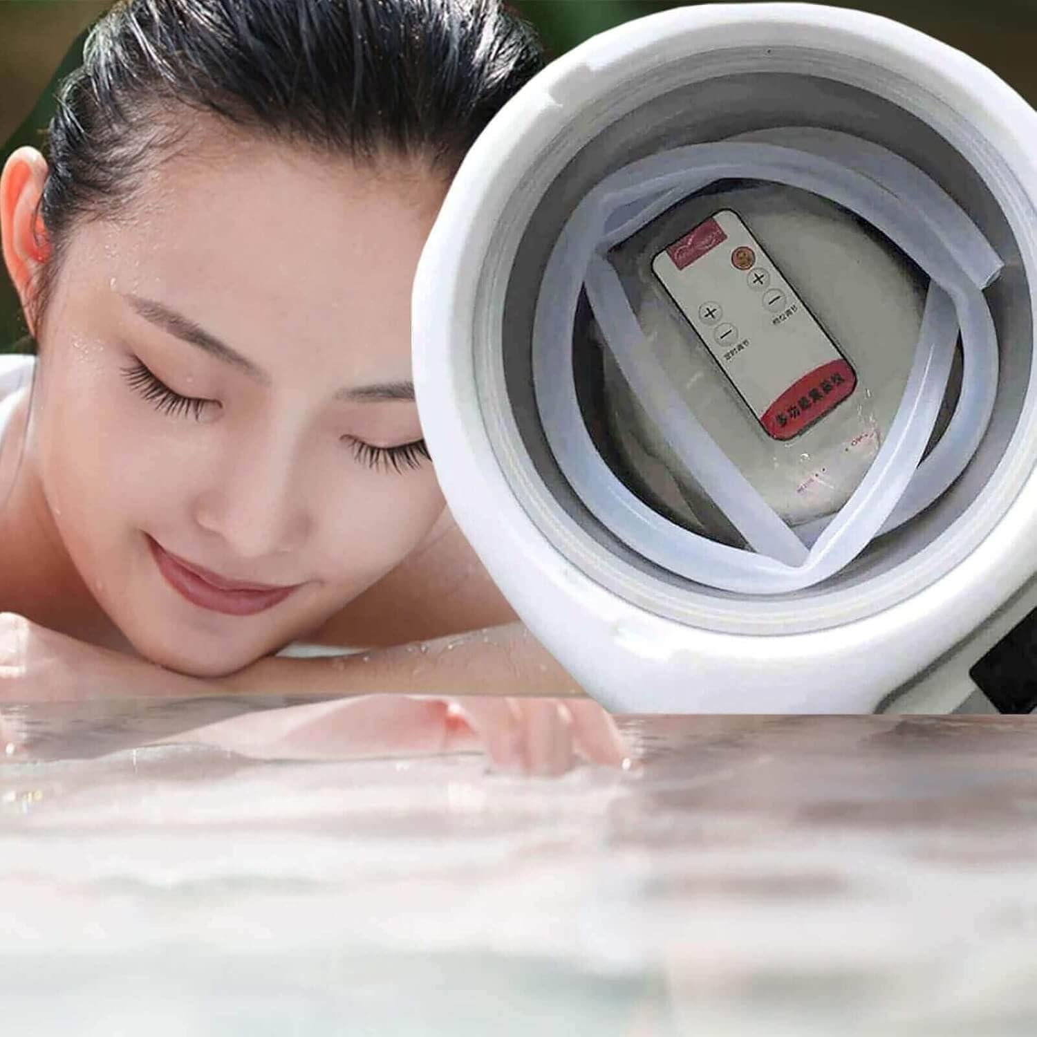 Dampfsauna Tragbare Sauna für zuhause Mini Mobile Home Sauna Generator für Sauna Spa Größeres Saunazelt Tragbare Dampfbad-Sauna Dampf Falt Sauna Kabine （Nur für Personen unter 5,78 ft geeignet）Eu Plug