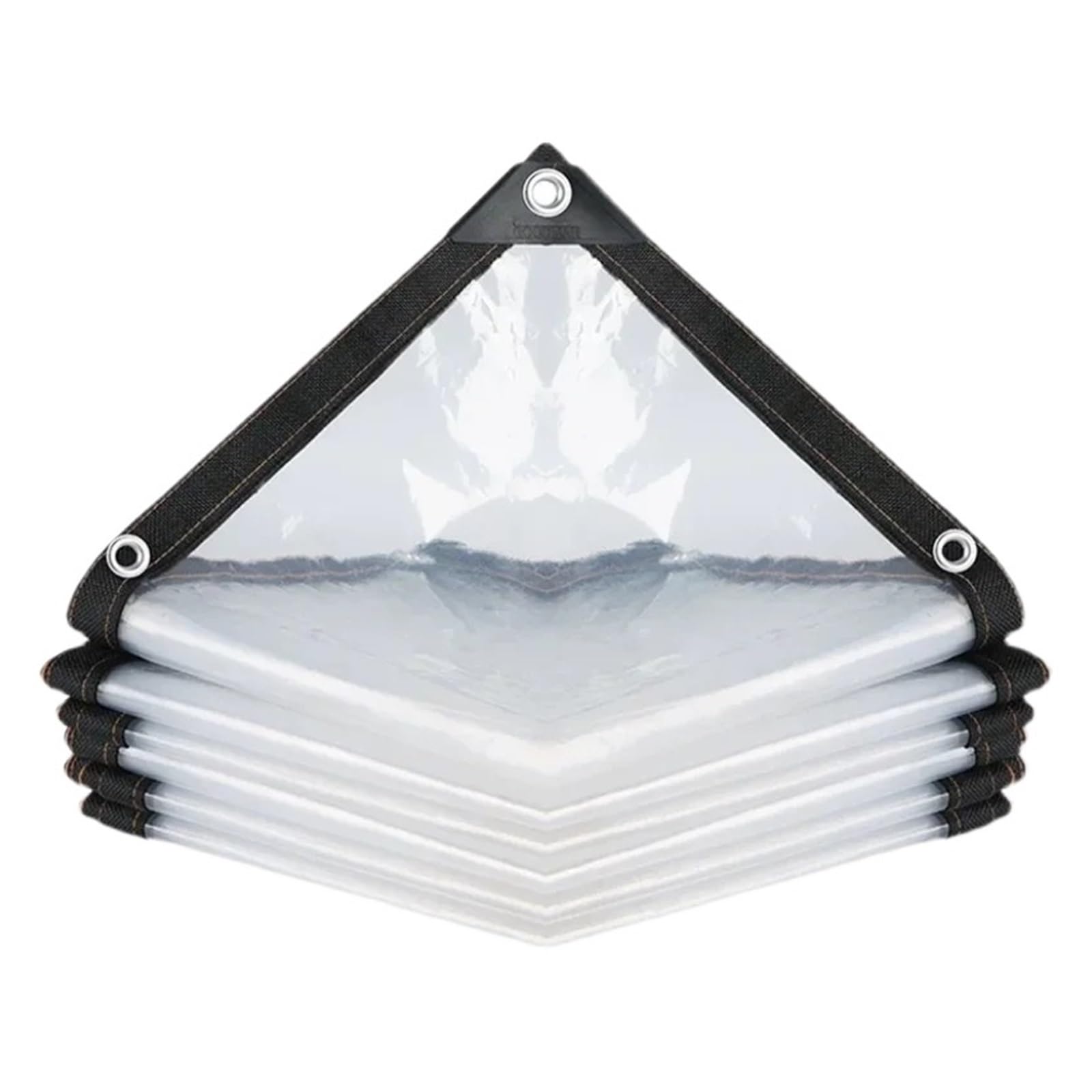 1pc 0.14/0.16mm Transparent Tarpaulin Greenhouse Film Waterproof Cover Balcony Rainproof Shade Sail Garages Canopy(0.16mm Tarpaulin,1x3m)