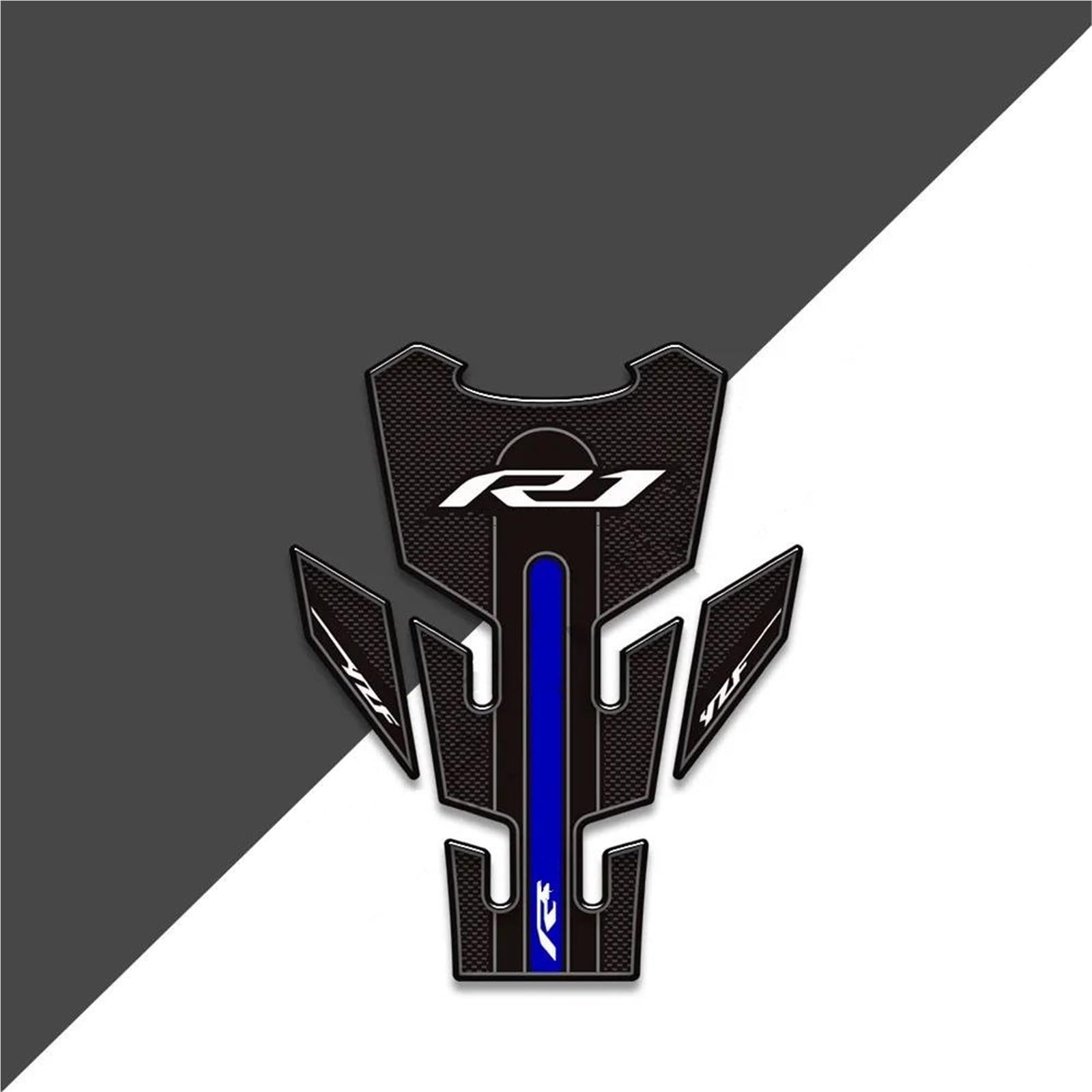 Motorbike Stickers Motorcycle Fuel Tank Sticker for YZF-R1 YZF R1 YZFR1 Gas Decal Decoration Stickers Traction Pad Fuel Tank Protection Pads(Color2)