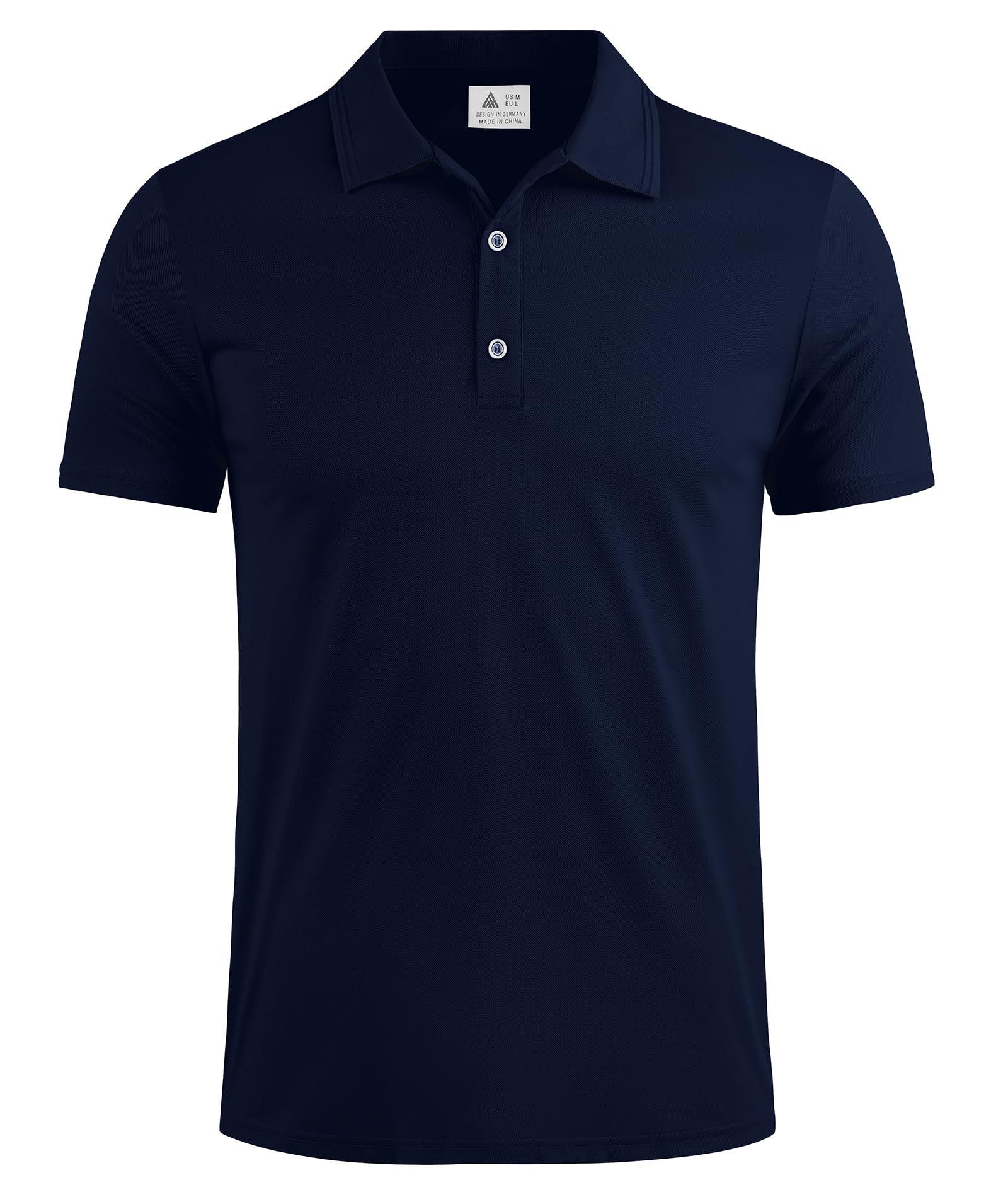 ZITY Lot de 3 Polos Homme Manches Courtes Respirant Coupe Régulière Golf Casual Sport avec Boutons Été Extérieur Loisir