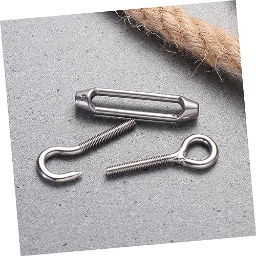 HEALLILY 5 Peças Gancho Esticadores De Aço Inoxidável Esticador Corda De Fio De Hardware Resistente