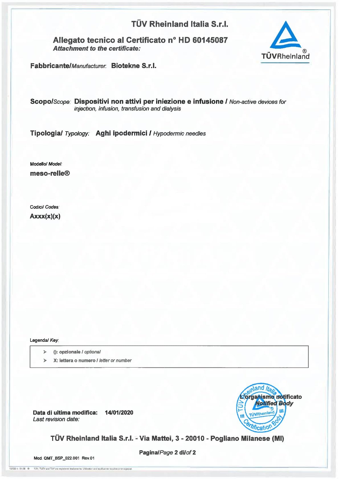 Biotekne - Luer-Mesotherapie-Nadel 31G 0,26x4 mm, Meso-relle Hypodermische Einmalgeräte, scharf, Packung mit 100 Stück, hellblau, 23674