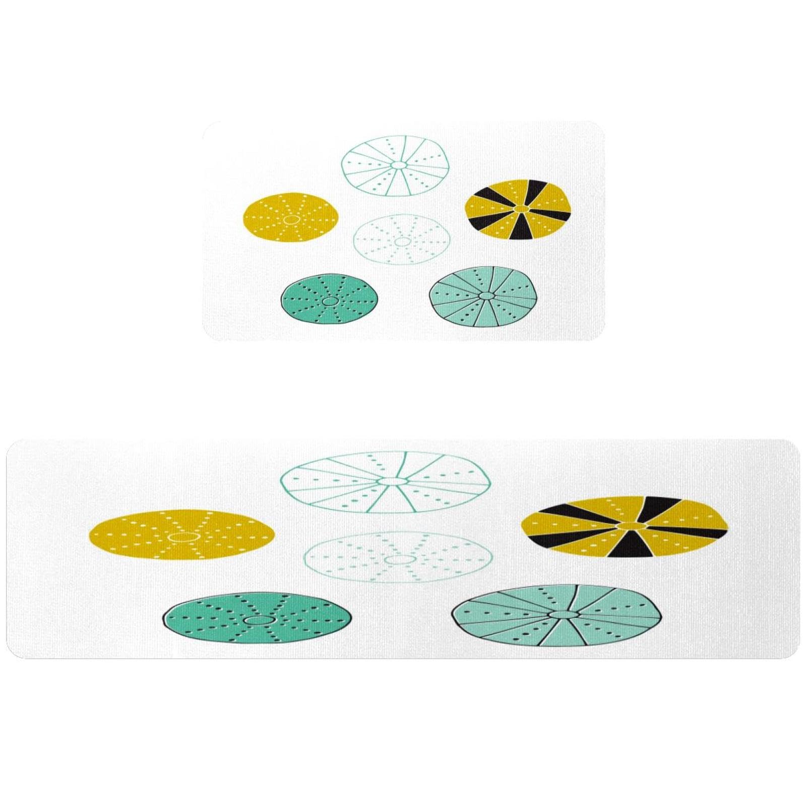 Alfombrillas de cocina con conchas marinas VAPOKF para un hogar acogedor y limpio