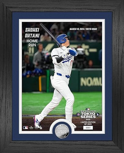 [公式ライセンス品] 大谷翔平 ロサンゼルス ドジャース 2025年 東京シリーズ 記念フォトフレーム、シルバーコイン39mm付き [並行輸入品]のサムネイル