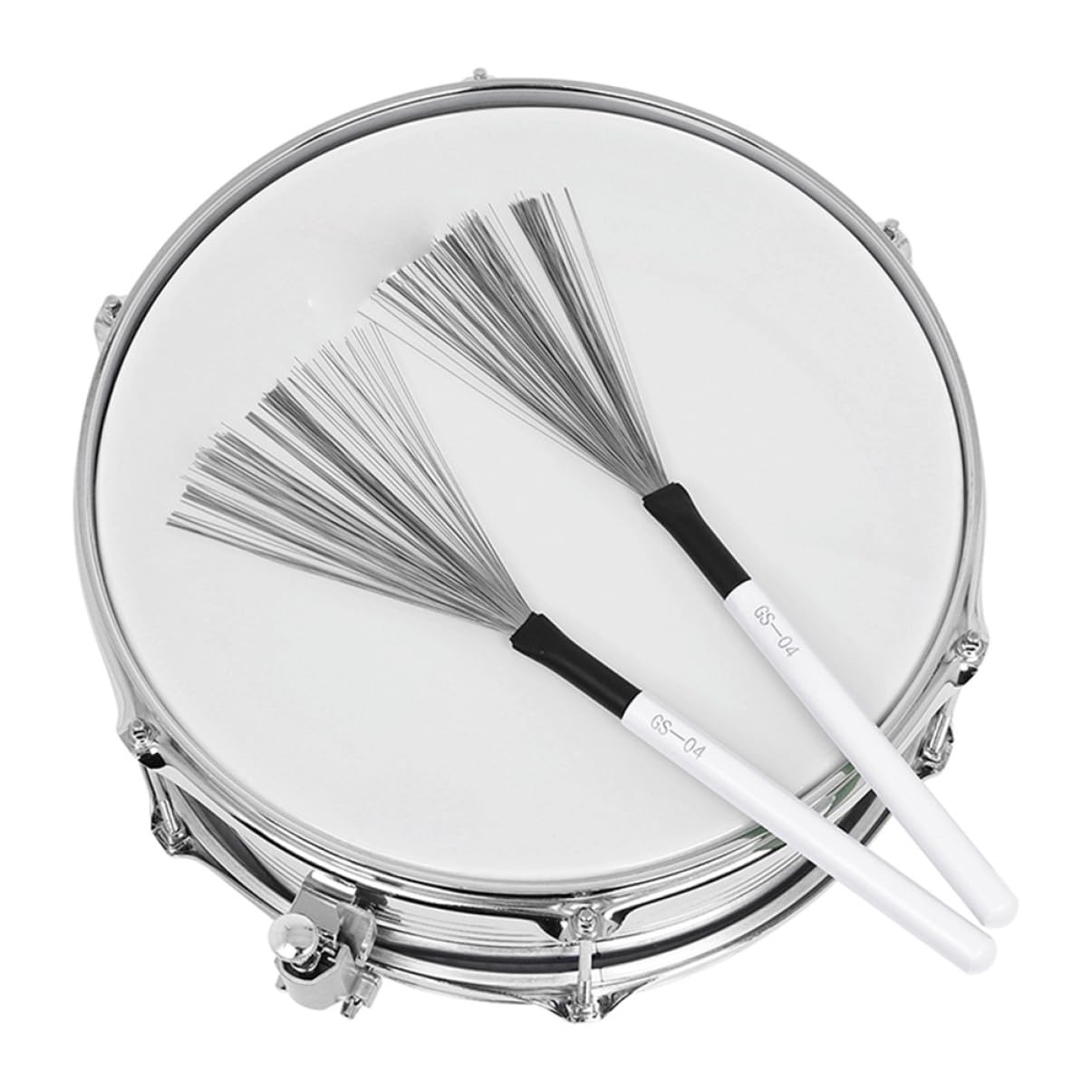 Trommelbürste für Jazzdrums mit Langlebigem Ahorngriff und Hochkohlenstoffstahl Draht Vielseitig und Tragbar für Schlagzeugsets für Anfänger und Musiker