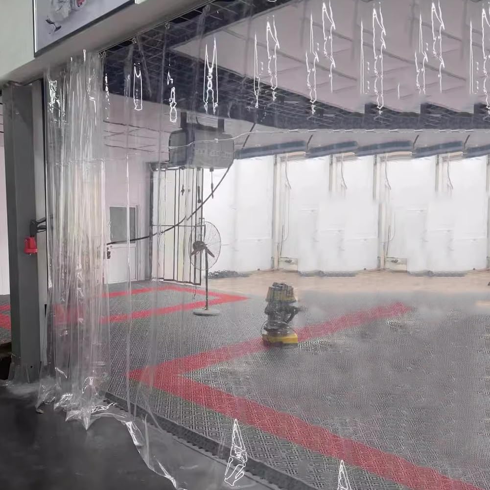 Bâche Transparente Et Imperméable Contre le Vent et la Pluie Rideau de Garage