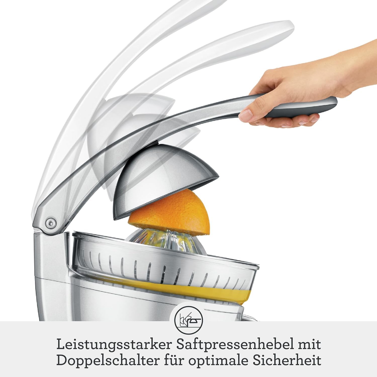 Spremiagrumi Elettrico Tognana Iridea 500W - Design Vintage Champagne, Acciaio Inox - Foto 2