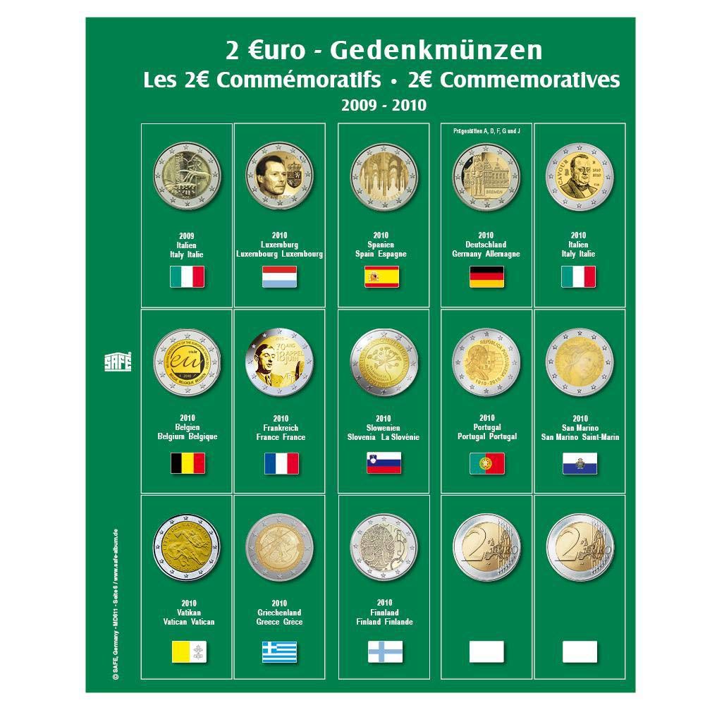 SAFE 7341-6 Premium Münzblatt 7341-6