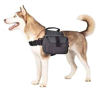 Zaino Da Sella Per Cani Medio/Grandi - Giubbino Da Escursionismo Con Tasche Laterali - Foto 6