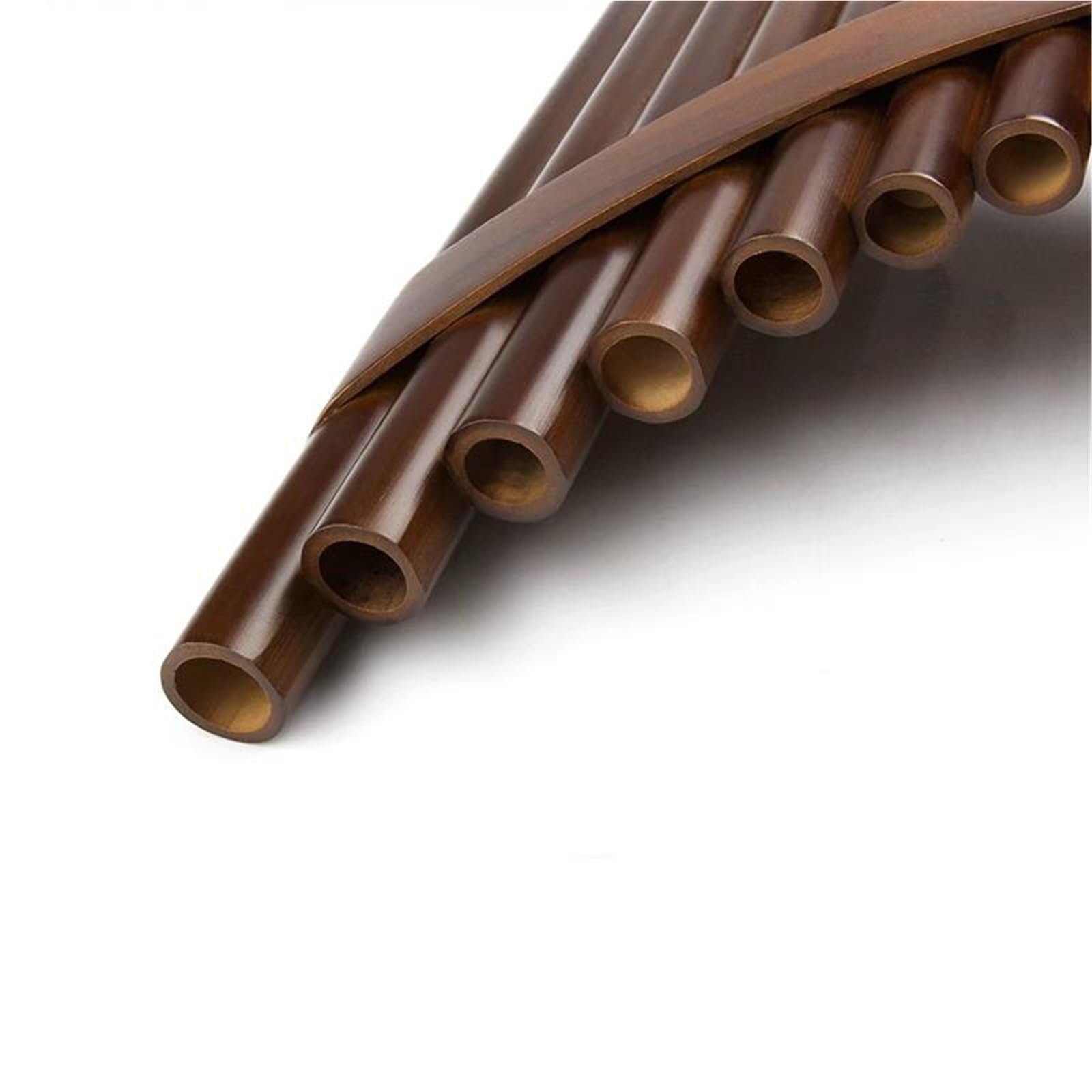 La Flûte De Pan Flûte De Poêle À Lattes 22 Tuyaux Clé G Tuyaux De Poêle Marron Instrument À Vent Flûte De Poêle En Bambou(Right)