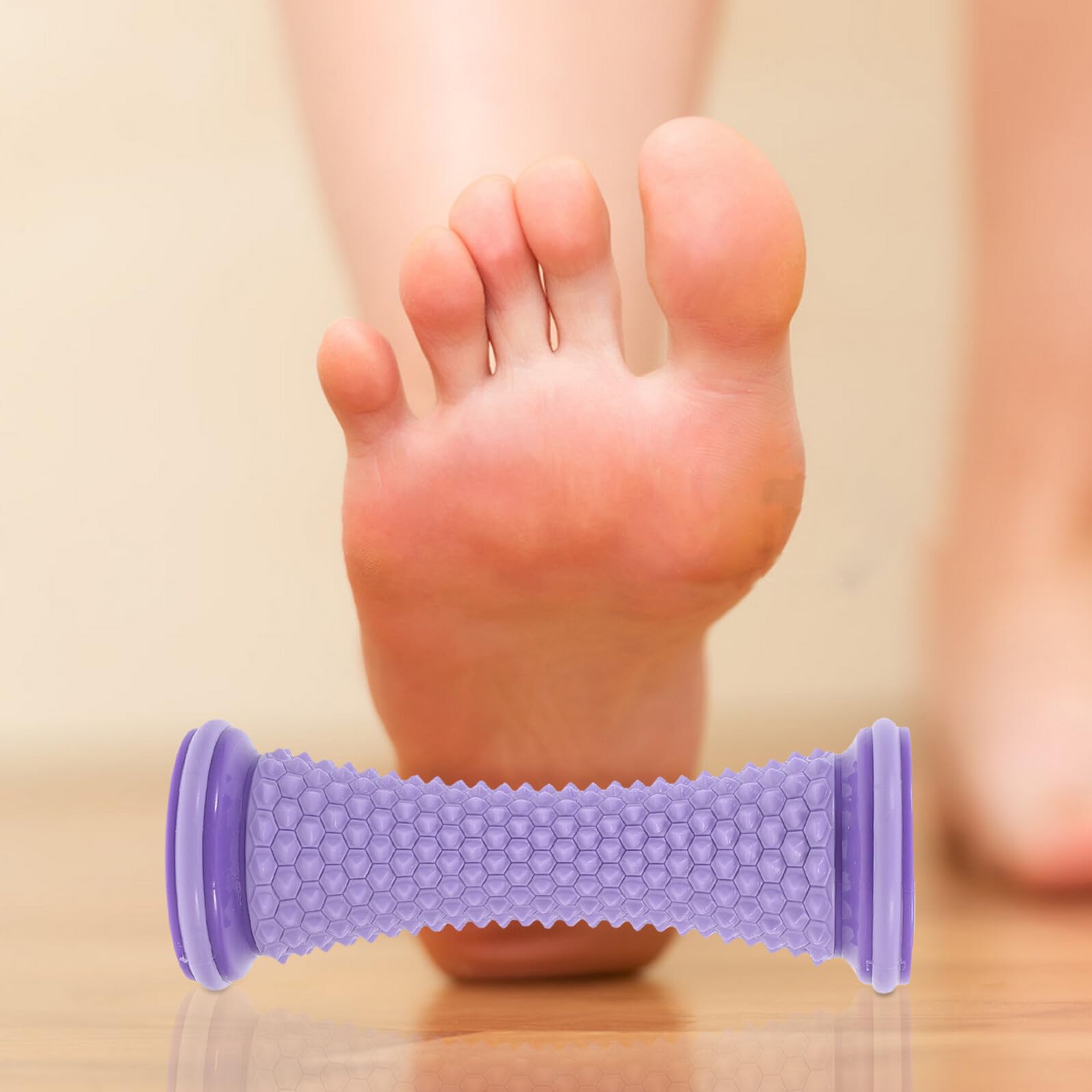 Muskelmassagerolle für Fuß und Ferse 2 Stück Tragbares Fußmassagegerät mit Ergonomischem Design Geeignet für Yoga und Alltag zur Gezielten Druckpunktmassage