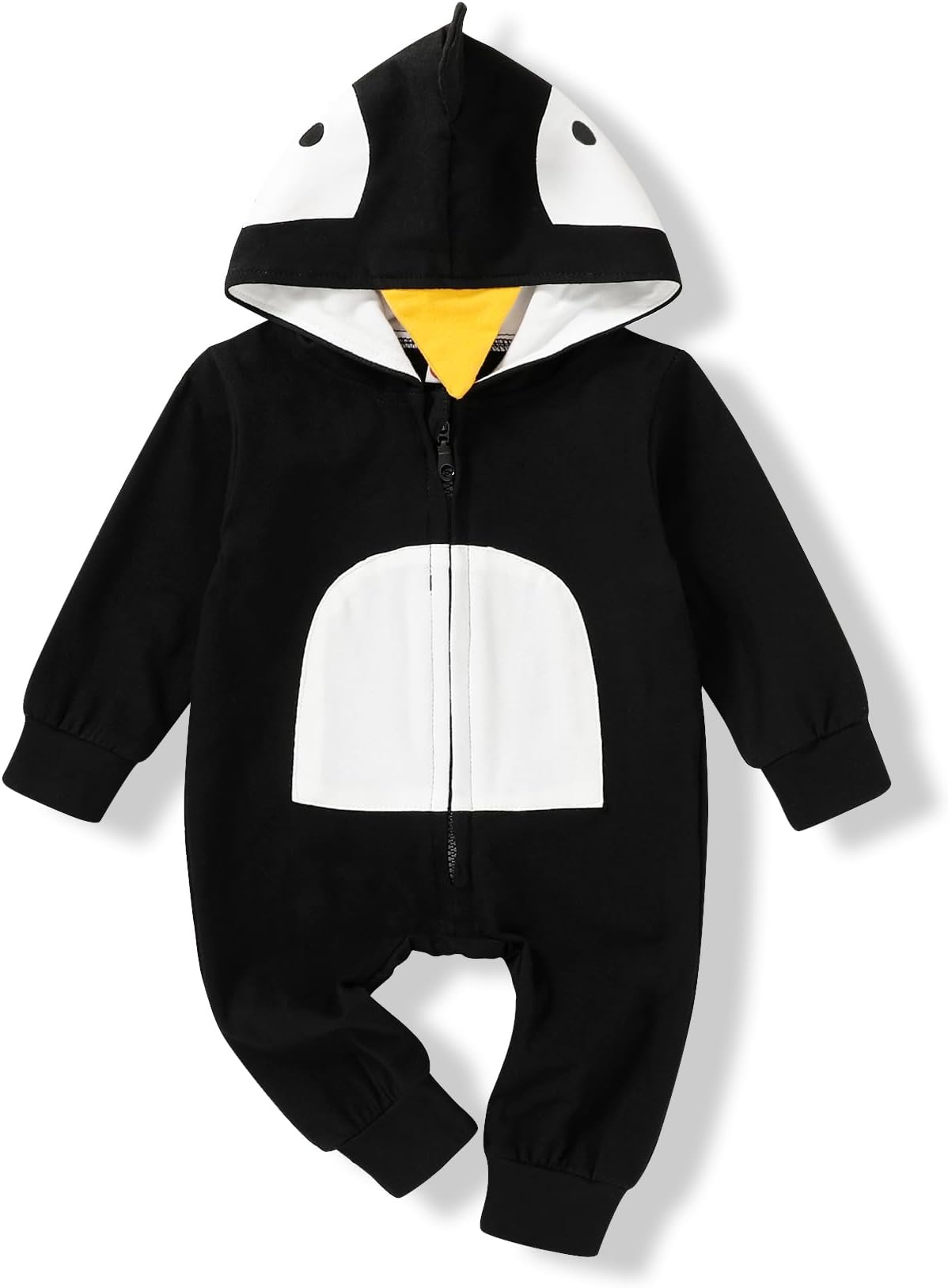 YOUNGER TREEBaby Boys Girls Cotton Rompers Long-Sleeve Jumpsuit Bodysuit Onesie Fall Winter Clothes for 0-24 Months Infant