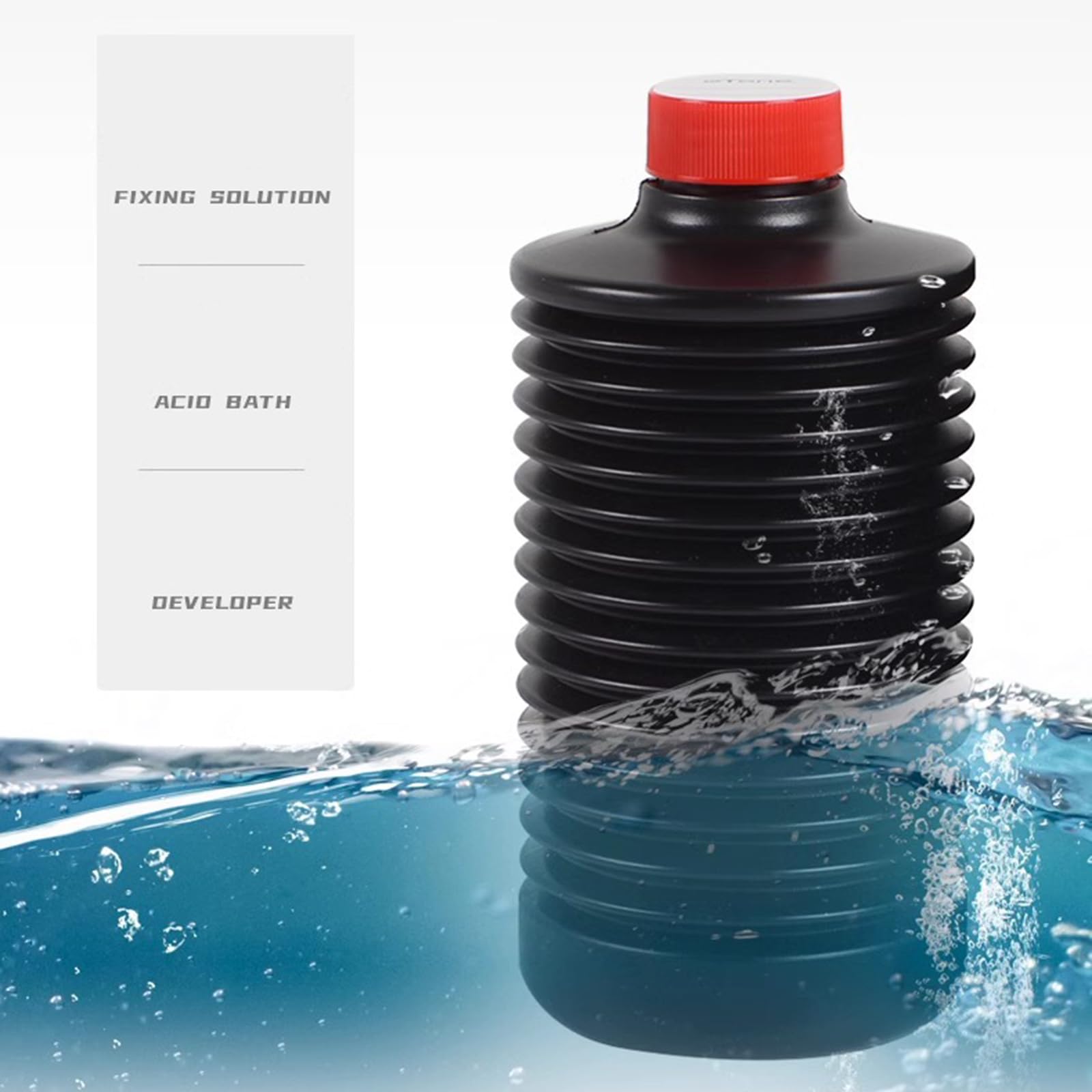 Volumes Bouteille de produits chimiques pour chambre noire Construction en HDPE résistante produits chimiques Joint sécurisé Fournitures de photographie Conteneur de solution de développement