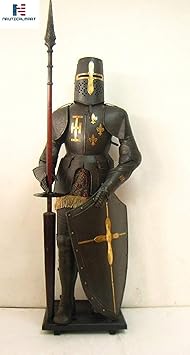 Royal Nautical Medieval Wearable Knight Crusader Full Suit of Armor