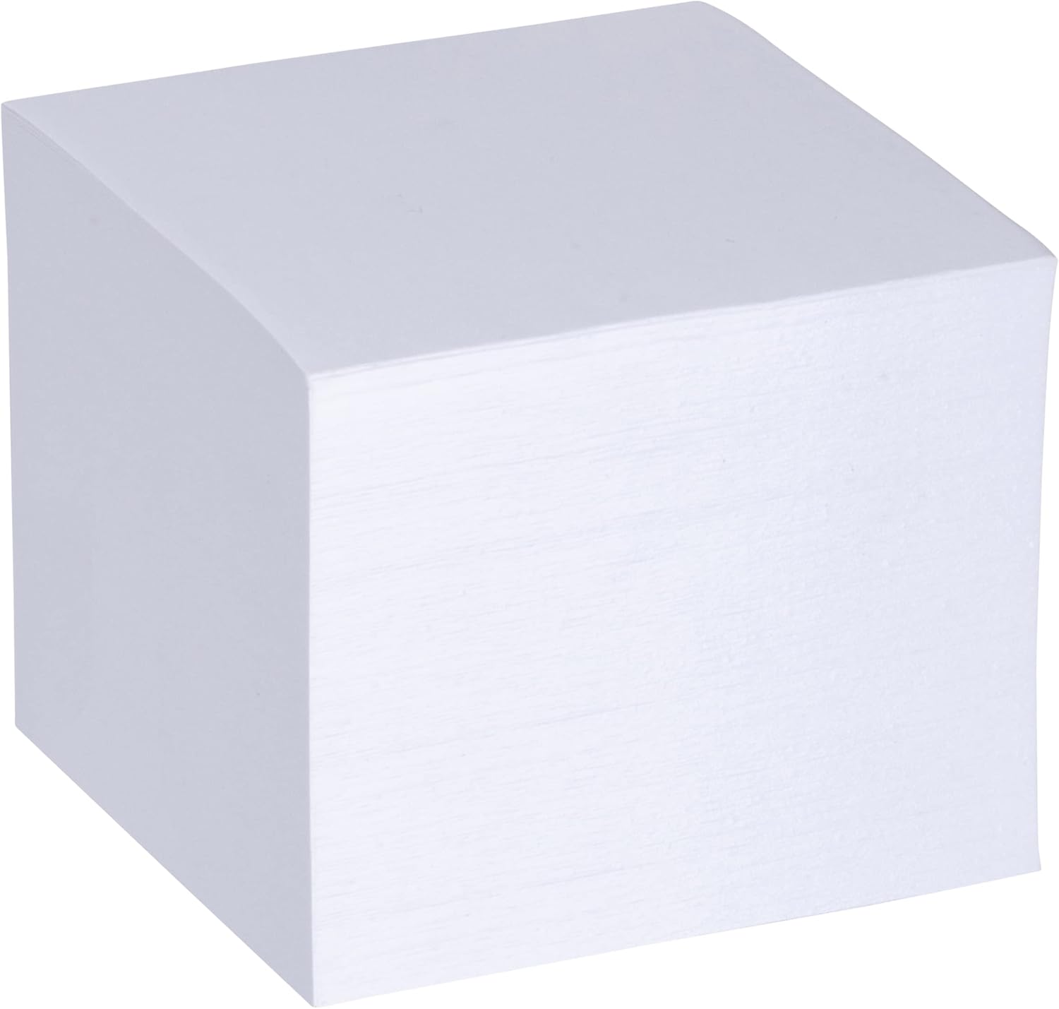 Landre 100420105 Adhesive Note Block with Note Slips, Colour: White, Size: 9 cm x 9 cm, Approx. 700 Slips. Note pad with White Labels glued,