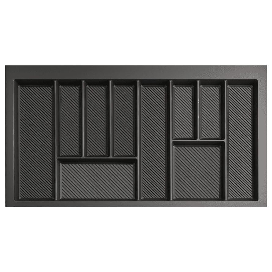 MAX - new, sturdy cutlery tray - allows the cutting of edges - size: 400mm-900mm, graphite (790mm-850mm x 490mm (900mm cabinet))