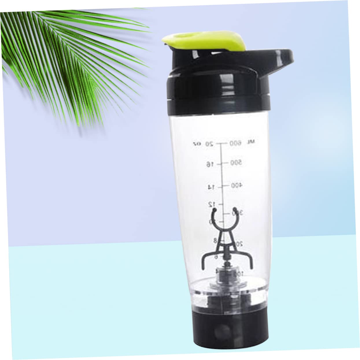 COLLBATH Shaker Mixer Portatile 600 Ml Tornado Mix Bottle Mescola Frullati Proteici Senza Sforzo Aggiungi Ingredienti Liquido