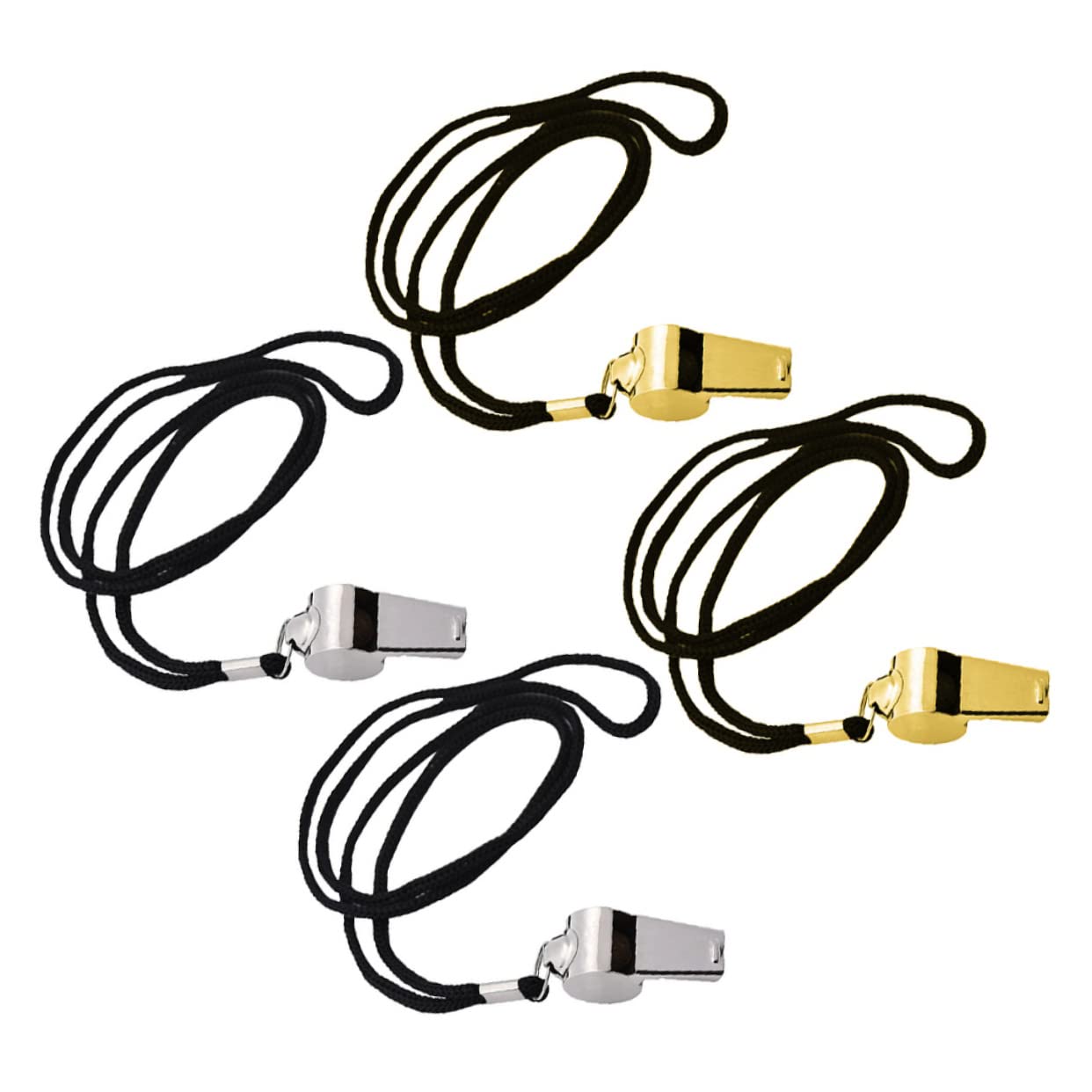 Yardwe 8 Pz fischio dell'arbitro Climbing rampicante Decorazione sospesa con Fischietto fischietti Cordino Arredamento Esterno Fischietto Basket Fischietto Viaggio Metallo