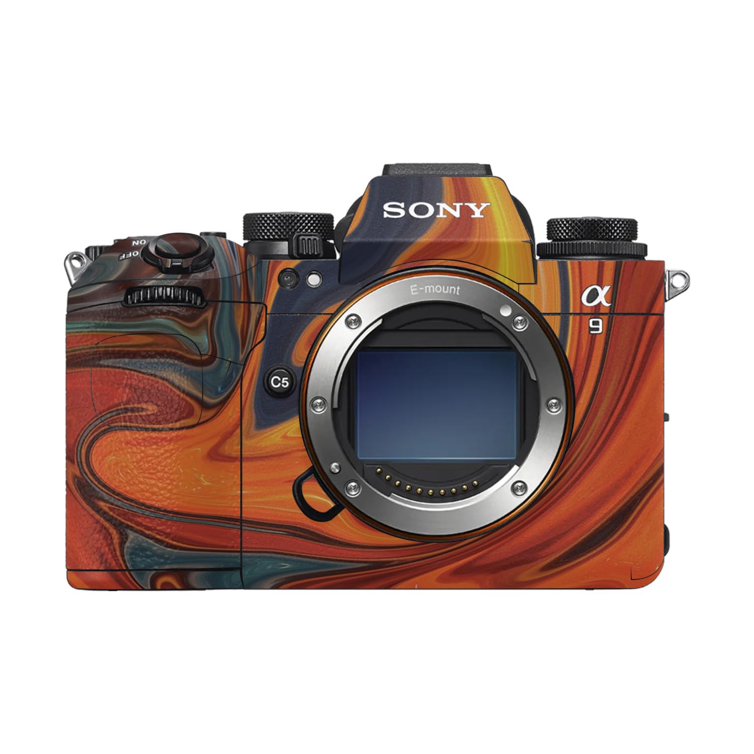 Camera Skin Compatible with Sony Alpha 9 III (2024) - Lava Water - Premium 3M Vinyl Protective Wrap Decal Cover - Easy to Apply | Crafted in the USA by MightySkins