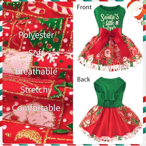 XPUDAC-Dog-Christmas-Dress-Outfit-Snowman-Tulle-Dress-Holiday-Dog-Clothes-for-Small-Dogs-Girl