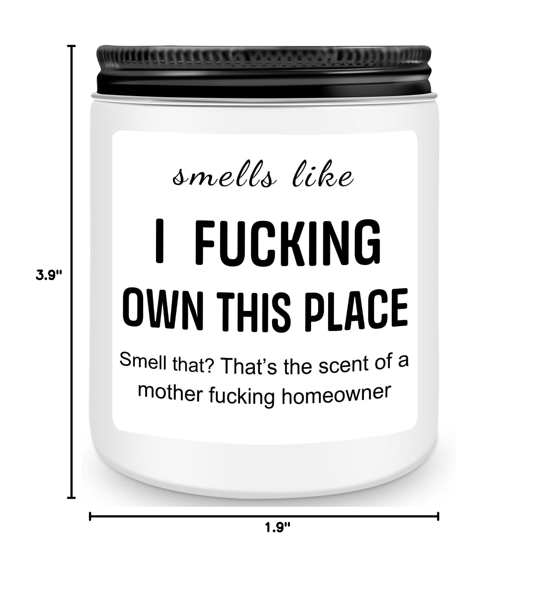 Homsolver House Warming Gifts New Home, Funny Housewarming Gifts for Women, Men, Neighbor, New Homeowner, Apartment, House Warming Party Lavender Candles Decor Gift Ideas